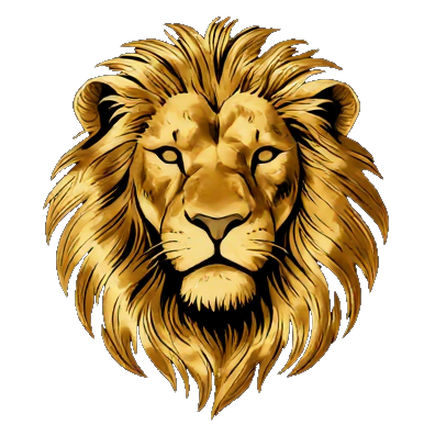 Icono del león Velvet Lyon con fondo transparente