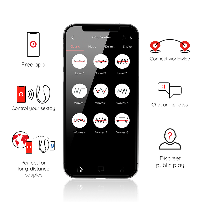 Oninder – Nairobi Huevo Vibrador, Negro, App Gratuita - Imagen 2