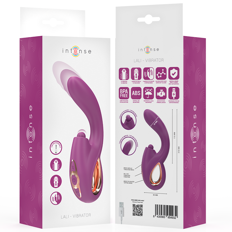 INTENSE – LALI Vibrador Punto G Multifunción, Morado - Imagen 8
