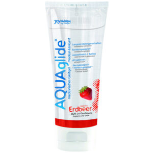 JoyDivision AquaGlide – Lubricante Sabor Fresa, 100ml